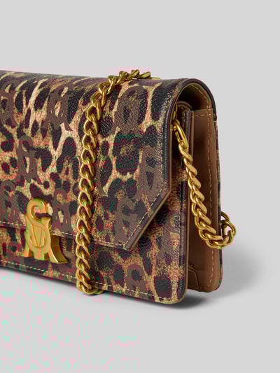 Steve Madden Handtasche mit Label-Applikation Modell 'BNOREEN' Mittelbraun 3