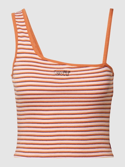 Levi's® Korte top met one shoulder-design Roestrood - 2