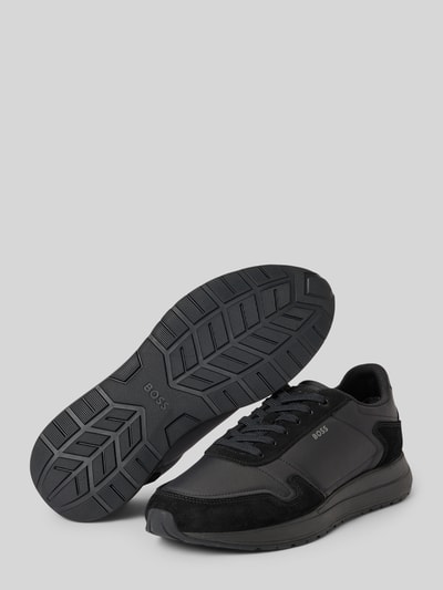 BOSS Sneaker mit Veloursleder-Details Modell 'Vinston_Runn_nysd' Black 4