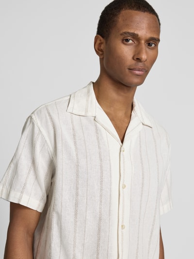 Jack & Jones Premium Regular Fit Freizeithemd aus Baumwoll-Leinen-Mix Modell 'BLUWILLIAM' Weiss 3