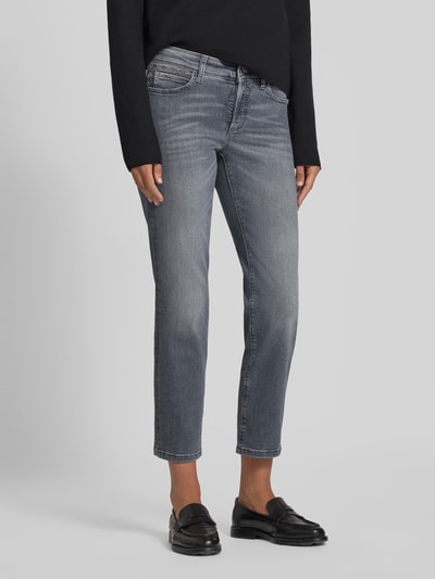 Cambio Slim fit jeans in 7/8-lengte, model 'Piper' Lichtgrijs - 4