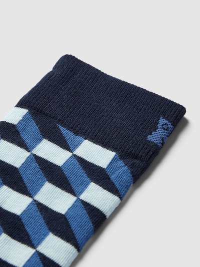 Happy Socks Sokken met all-over motief, model 'FILLED OPTIC' Blauw - 2