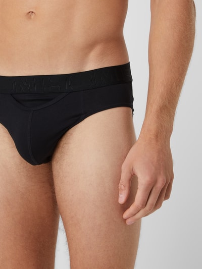 HOM Slip mit Stretch-Anteil im 2er-Pack Modell 'Gauthier' Black 3