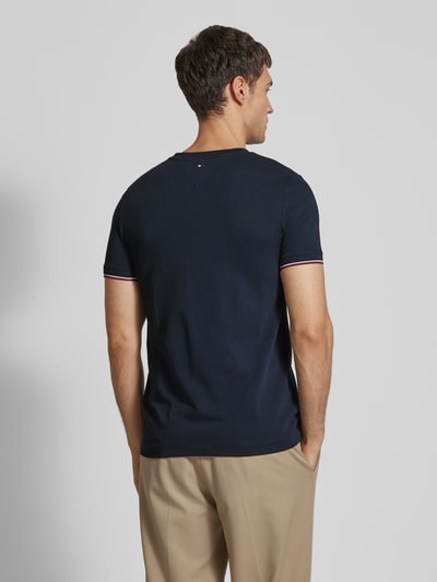 Tommy Hilfiger T-shirt z nadrukiem z logo Granatowy 5