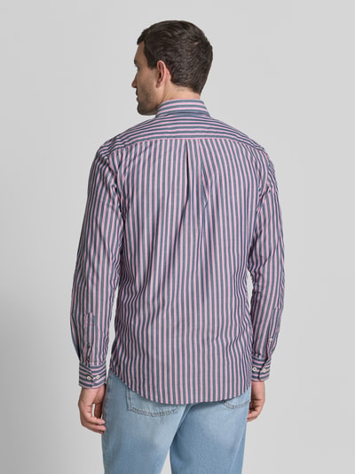 Fynch-Hatton Slim Fit Freizeithemd mit Button-Down-Kragen Aubergine 5