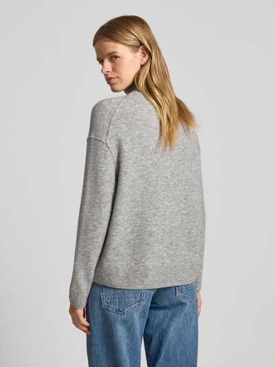 Marc O'Polo Denim Regular fit gebreide pullover van scheerwolmix  Lichtgrijs gemêleerd - 5