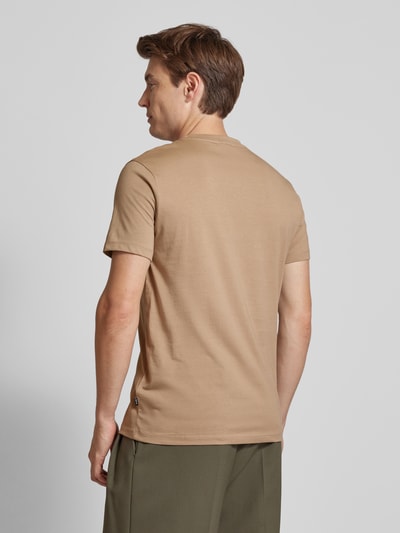 JOOP! Jeans T-shirt met labelprint, model 'Alphis' Beige - 5