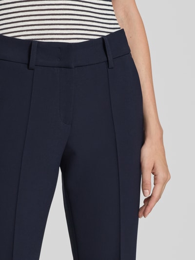 Cambio Spodnie materiałowe o skróconym kroju model ‘FARAH’ Granatowy 3