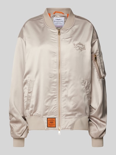 Original Bombers Bomberjack met labelstitching Taupe - 2