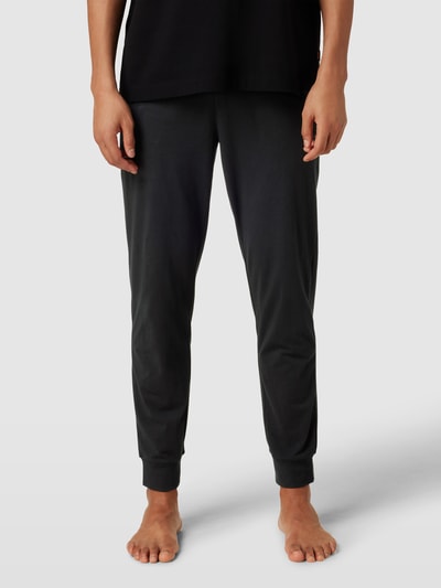 HUGO CLASSIFICATION Sweatpants met elastische band met logo, model 'Linked' Zwart - 4