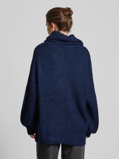 LeGer by Lena Gercke Oversized Strickpullover mit Rollkragen Modell 'Juna' Dunkelblau 5