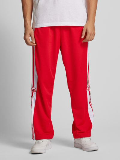 adidas Originals Sweatpants mit elastischem Bund Dunkelrot 4