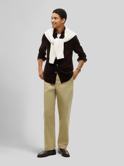 Tommy Hilfiger Regular Fit Freizeithemd aus reiner Baumwolle Mittelbraun 1