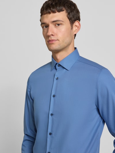 OLYMP Level Five Slim fit zakelijk overhemd met extra lange mouwen Jeansblauw - 3