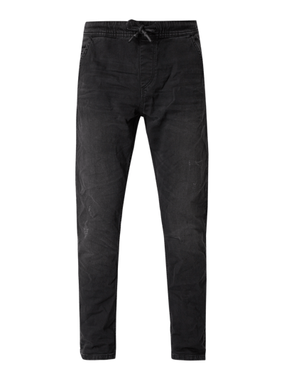 Tom Tailor Denim Cropped Jogger Fit Jeans im Used Look Black 2