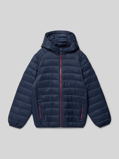 Jack & Jones Gewatteerd jack met capuchon, model 'BRADLEY' Marineblauw - 1