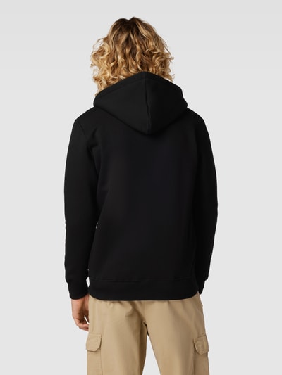 Alpha Industries Sweatjack met labelprint, model 'Basic' Zwart - 5