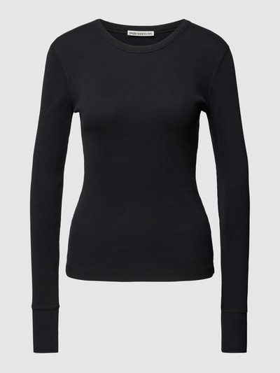 Drykorn Shirt met lange mouwen en ronde hals, model 'NURIT' Zwart - 2