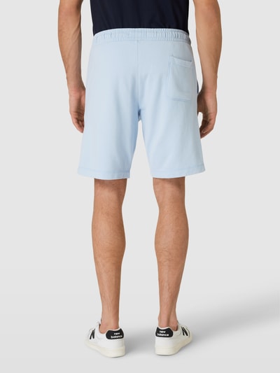 Marc O'Polo Regular fit sweatshorts met tunnelkoord Lichtblauw - 5