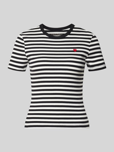 ONLY Slim Fit T-Shirt aus Baumwoll-Mix Modell 'VAL' Weiss 1