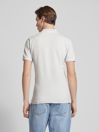 Calvin Klein Jeans Poloshirt met labelstitching Zilver - 5