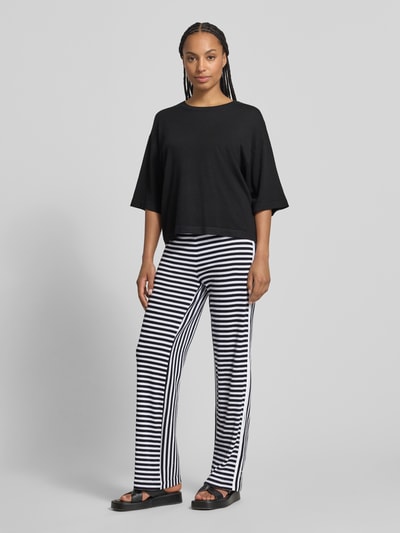 Marc Cain Hose im Allover-Look mit elastischem Bund und Tunnelzug Marine 1
