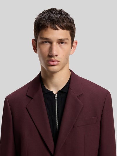 HUGO Modern Fit Sakko mit Viskose-Anteil Modell 'Karlo243X' Bordeaux 3