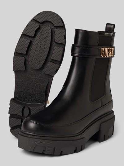 Guess Buty chelsea z aplikacjami z logo model ‘YELMA’ Czarny 4