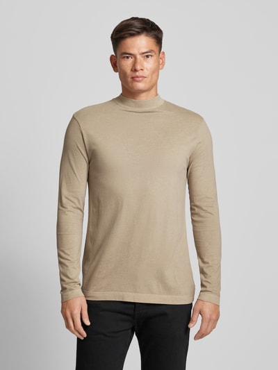 Drykorn Longsleeve mit Stehkragen Modell 'MORITZO' Beige 4