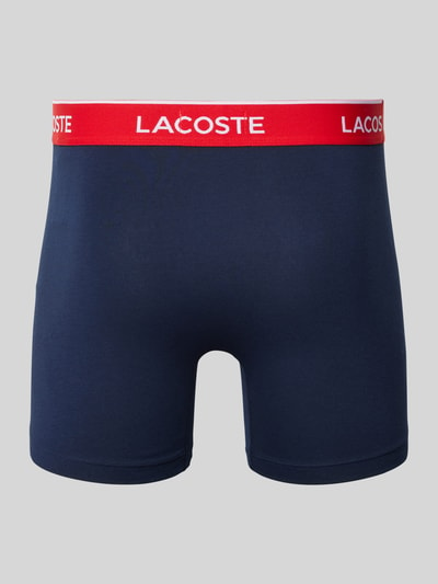 Lacoste Boxershorts mit elastischem Label-Bund im 3er-Pack Rot 3