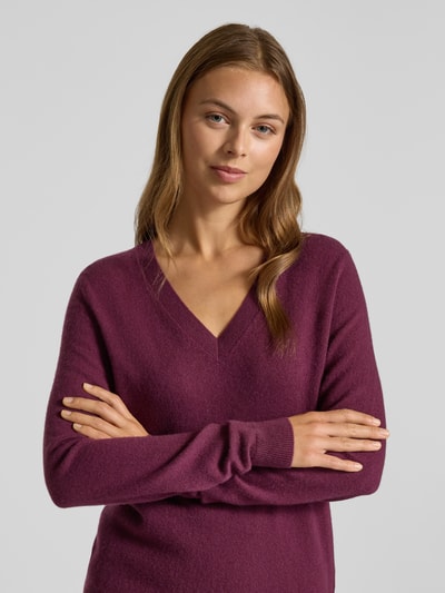Christian Berg Woman Gebreide pullover met V-hals Bordeaux - 3