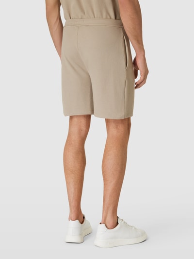 BOSS Regular Fit Shorts mit Label-Stitching Beige 5