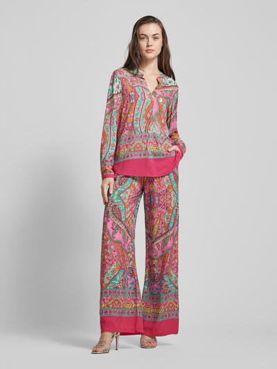 Emily Van den Bergh Bluse mit Paisley-Muster Pink 1