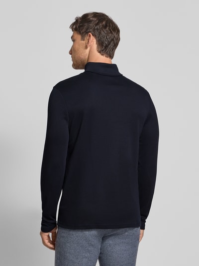 HECHTER PARIS Sweatshirt met col en logoprint Marineblauw - 5