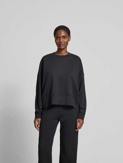 Juvia Oversized Sweatshirt aus Baumwolle Black 4