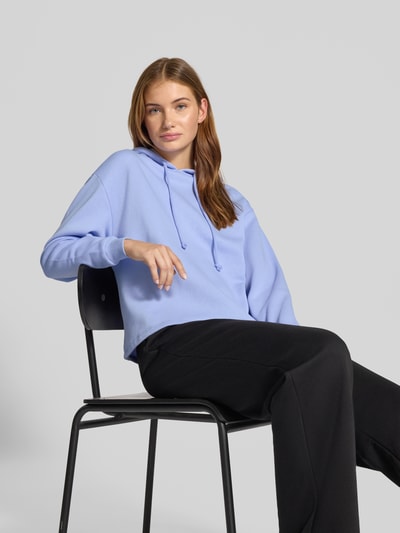 Pieces Regular Fit Hoodie aus Baumwoll-Mix Modell 'CHILLI' Hellblau 3