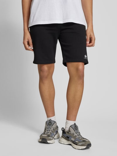 Alpha Industries Sweatshorts mit elastischem Bund und Tunnelzug Black 4