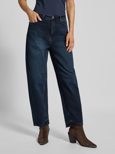 Raffaello Rossi Jeans in verkorte pasvorm, model 'HANNI' Donkerblauw - 4
