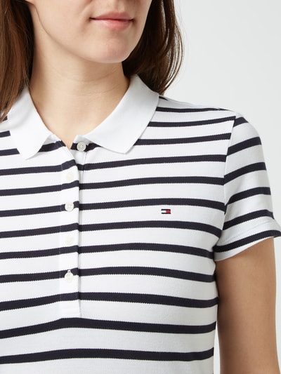 Tommy Hilfiger Koszulka polo o kroju Slim Fit z piki Granatowy 3