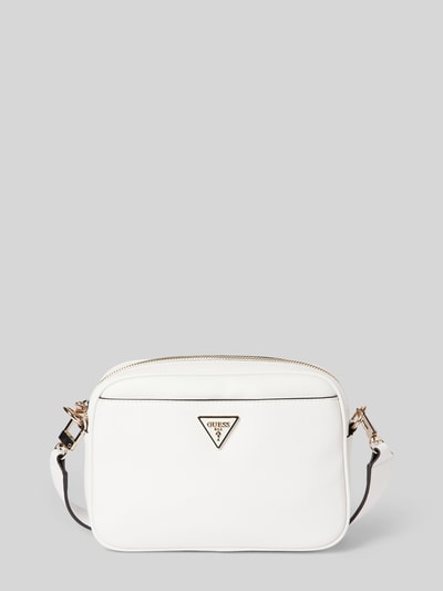 Guess Crossbody Bag mit Label-Detail Modell 'MERIDIAN' Stein 2