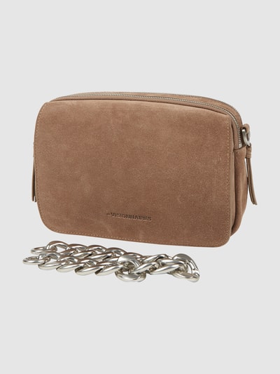 Les Visionnaires Crossbody Bag aus Veloursleder Modell ''Emily' Taupe 3