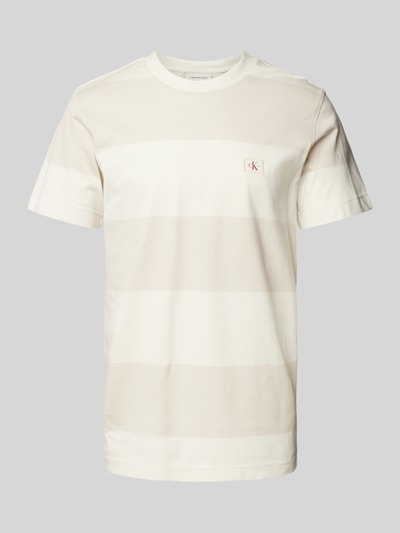 Calvin Klein Jeans T-Shirt mit Label-Badge Offwhite 2