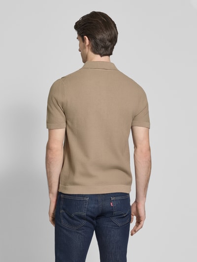 Christian Berg Men Freizeithemd mit Knopfleiste Taupe 5