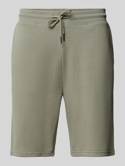 Tommy Hilfiger Regular fit sweatshorts van katoenmix Kaki - 2