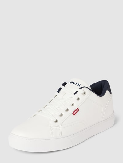 Levi’s® Acc. Sneakers met vetersluiting, model 'COURTRIGHT' Wit - 1