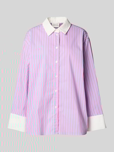 INFLUENCER'S CHOICE BY P&C* Bluzka koszulowa z listwą guzikową Mocnoróżowy 2