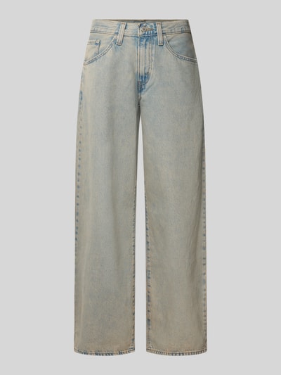 Produktfoto, lichtblauwe wide & loose fit jeans uit katoendenim met rechte pijpen, Wide & Loose Fit Jeans aus reiner Baumwolle Modell 'MIDDY BALLOON' van Levi's®, dames jeansvariatie