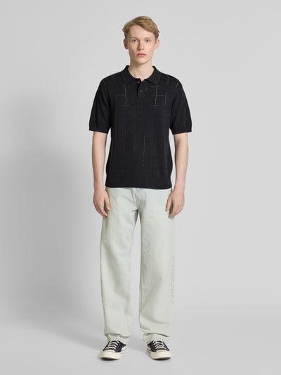 Levi's® Koszulka polo z prążkowanymi wykończeniami Czarny 1