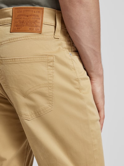 Levi's® Slim fit jeans met labeldetail, model '511' Beige - 3