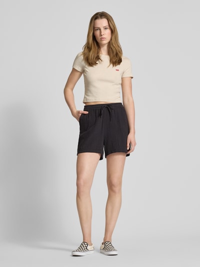 Only Regular Fit Shorts aus reiner Baumwolle Dunkelgrau 1